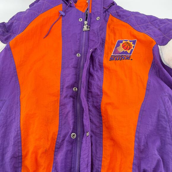 90s Pheonix Suns NBA Starter puffer jacket 1990s vintage - Picture 9 of 14